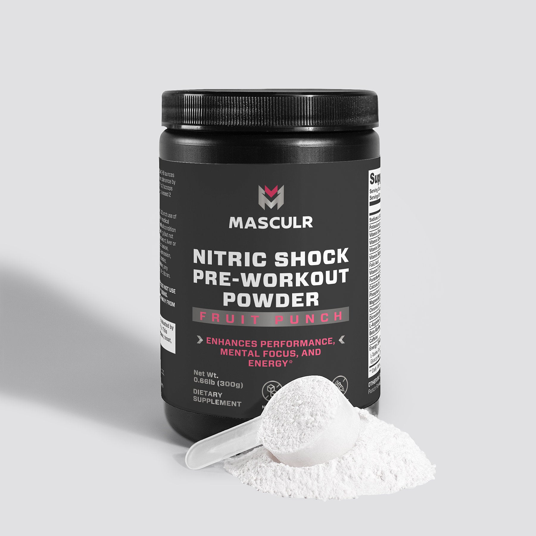 Nitric Shock Pre-Workout Powder (Fruit Punch)